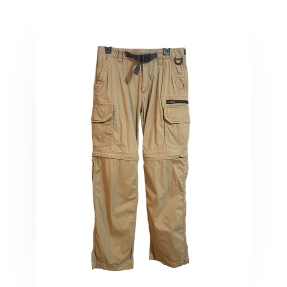 Mens Convertible Lightweight Comfort Stretch Cargo Pants or Shorts - Picture 1 of 8